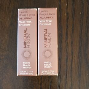 Mineral Fusion Alluring Lipstick - Velvet Finish 2Pc